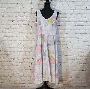 Vintage pale floral dress